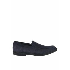 Mocasini uni de piele intoarsa - Albastru inchis imagine