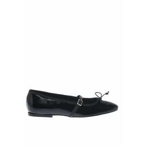 Balerini Mary Jane de piele - Negru imagine