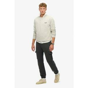 SUPERDRY - Pantaloni de trening cargo din amestec de bumbac - Negru stins imagine