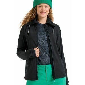 Bluza cu fermoar si buzunare pentru ski Vertere - Negru imagine