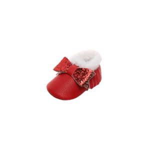 Pantofi Model Shine - Imblaniti - Piele ecologica - Fete - Rosu imagine