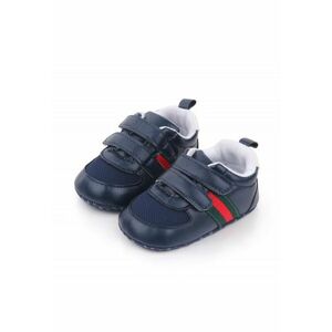 Pantofi Sport Pentru Baietei - Cu Barete Cu Arici - Casual - Piele ecologica - Bleumarin - 3-6 luni - imagine