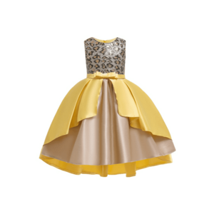 Rochie - Leopard Sensation - Fara maneca - Galben imagine