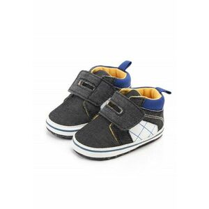 Tenisi Casual - Textil - Baieti - Velcro - Gri Petrol - 3-6 luni - imagine