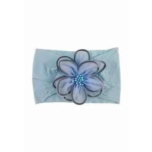 Bentita Lata Model Passion Flower - Uni - Textil - Fete - 0-12 luni - Albastru imagine