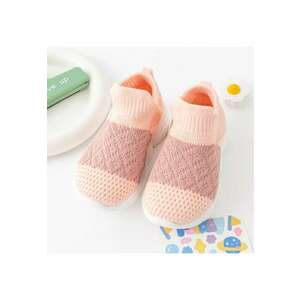 Pantofi Sport Model Crosetat - Textil - Talpa Din Cauciuc Flexibil Antiderapant - Roz imagine