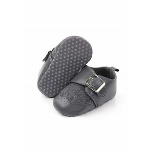 Pantofi Cu Catarama - Elegant - Piele ecologica - Baieti - Gri - Gri imagine