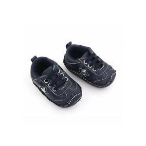 Pantofi Sport Cu Steluta Argintie - Textil - Baieti - Siret - Bleumarin - Bleumarin imagine
