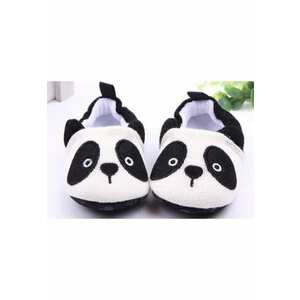 Botosi De Casa Model Baby Panda - Textil - Alb/Negru - Alb/Negru imagine