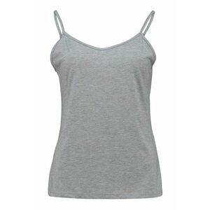 Top slim fit cu bretele subtiri - Gri imagine