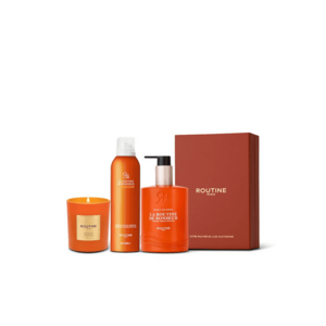 Set Cadou la Routine de Bonheur - Grande: Spuma de dus 200 ml + Lapte pentru maini si corp 300 ml+ Lumanare clasica 165 g imagine