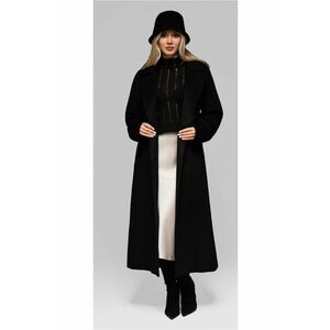 Palton lung elegant OW-COLC-0106 - Negru imagine