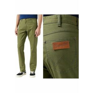 Pantaloni din bumbac Greensboro 803 - drepti - verde maslin - W31 L32 imagine