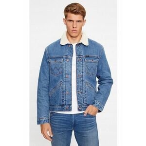 Geaca denim barbati 124MJ Sherpa - croiala regulata - albastra - 100% bumbac - cu izolatie imagine