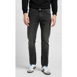 Blugi barbati Daren - negri - regular straight - cu fermoar - bumbac imagine