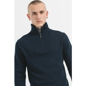 Pulover cu guler inalt Eastvale - Bleumarin imagine