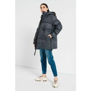 Geaca parka supradimensionata cu vatelina Heidi - Gri antracit imagine