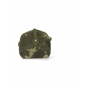 Geanta crossbody de piele cu model - Verde inchis imagine