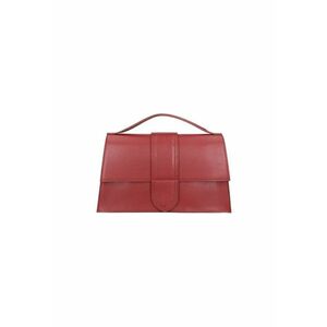 Geanta crossbody de piele - Visiniu imagine