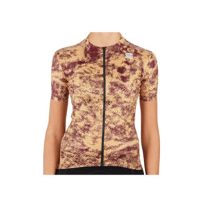 Tricou ciclism dama Escape Supergiara SS 2021 Galben/Visiniu - Galben imagine