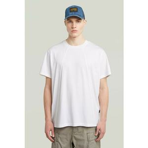 Tricou lejer din bumbac organic cu model uni - Alb optic imagine