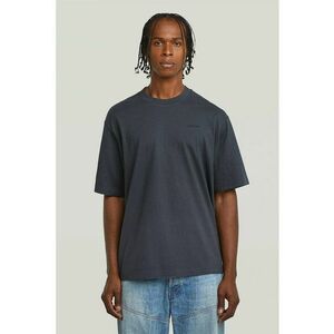 Tricou din amestec de bumbac organic cu logo discret pe piept - Gri carbune imagine
