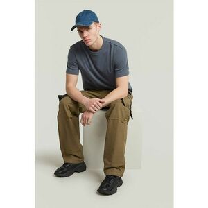 Pantaloni cargo cu talie medie - Caramel imagine