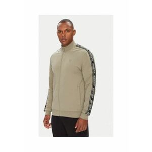 Bluza de trening cu dungi logo pe maneci si fermoar - imagine
