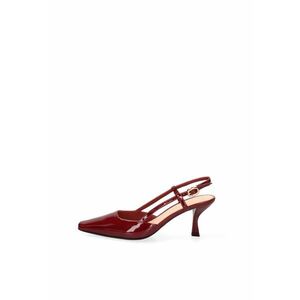 Pantofi slingback din piele Valenza Chic - Rosu inchis imagine