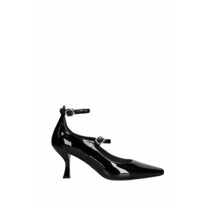 Pantofi din piele cu catarama Calliope Lux - Negru imagine