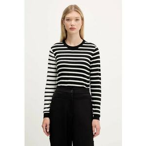 Bluza din jerseu - in dungi Bergen - Negru | Alb imagine