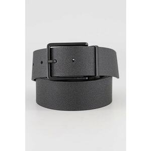 Curea reversibila din piele - Maro inchis/Negru stins imagine