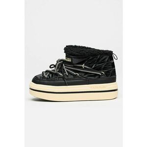 Ghete pull-on flatform Glacier - Negru imagine