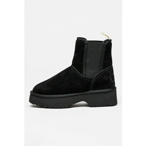 Ghete slip-on din piele intoarsa Juny 02 - Negru imagine