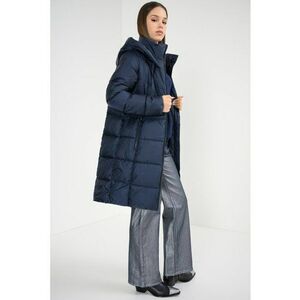 Geaca lunga cu vatelina - Bleumarin imagine