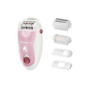 Epilator Silence Soft - 2 viteze - 24 pensete - 4 accesorii - zona inghinala & axile & ras & exfoliere - cap de epilare si accesorii lavabile - tehnologie avansata micro-contact - sistem silentios - alb/roz imagine