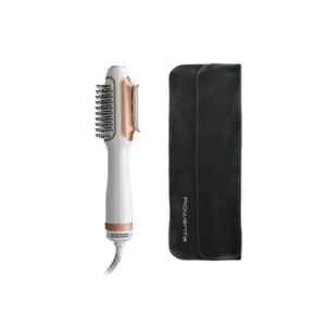 Uscator de par si perie cu aer cald Reverso 2 in 1 - 1200W - 2 trepte de viteza/temperatura - husa transport inclusa - functie Care - alb & auriu imagine