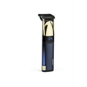 Trimmer Super-X Metal Gold & Navy Stubble - autonomie 90 min - ecran LED - lame din titan - motor High Torque ultra-performant - auriu/ albastru marin imagine