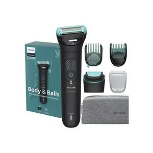 Aparat de ras si tuns corporal cu sita metalica hipoalergenica BG7470/15 - autonomie 120 min - functie incarcare rapida - cap de ras iluminat - cap trimmer aditional - pieptene zone intime - 2 piepteni reglabili (1-7 mm) -husa depozitare cu fermoar imagine