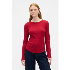 Bluza lejera din amestec de bumbac - Rosu imagine