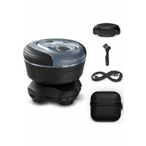 Aparat de ras pentru cap Head Shaver - pana la 80 minute autonomie - 7300 RPM - 5 capete flexibile cu invelis din titan - precizie de 0.1 mm - tehnologia GentleSkin - Wet & Dry - husa inclusa - negru & albastru imagine