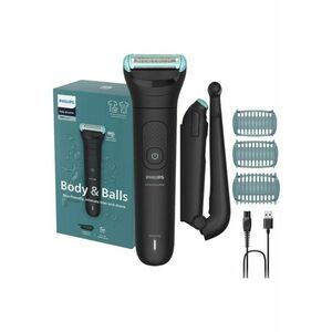 Aparat de ras si tuns corporal cu sita metalica hipoalergenica BG5480/15 - autonomie 100 min - funcție incarcare rapida - brat extensie pentru urilizare pe spate - 3 piepteni bidirectionali - indicator luminos baterie - husa textila imagine