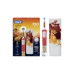 Periuta de dinti electrica Pro Kids pentru copii - Curatare 2D - 2 programe - 1 capat 4 autocolante - Rosu imagine