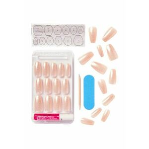 Unghii False GEL FANTASY -28 buc - Bej | Auriu imagine