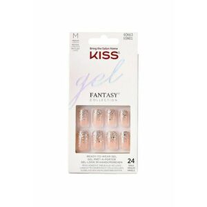 Unghii False GEL FANTASY -28 buc - Auriu/Nude imagine