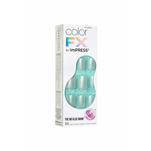 Unghii False imPRESS Color FX - 30 buc - Verde imagine