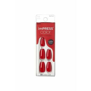 Unghii False IMPRESS - 30 buc - Rosu intens imagine