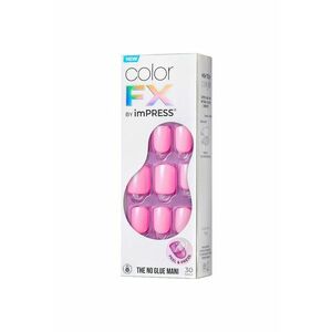 Unghii False imPRESS Color FX - 30 buc - Roz bombon imagine