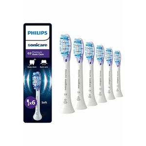 Rezerve Gum Care HX9056/87 - pachet de 6 capete de periere - Standard - click-on - sincronizarea modurilor BrushSync - Alb imagine