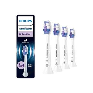 Rezerve Sensitive HX6054/87 - pachet de 4 capete de periere - Standard - click-on - sincronizarea modurilor BrushSync - Alb imagine